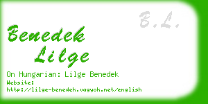 benedek lilge business card